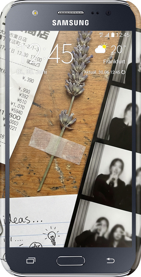 3D пластиковый глянцевый чехол Aesthetic Scrapbook Collage для Samsung Galaxy J5 (2015) J500H - 6773c-100 изображение 