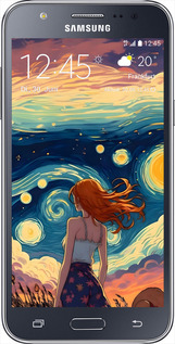 2D пластиковый чехол Девушка Арт для Samsung Galaxy J5 (2015) J500H - 6325t-100 изображение 
