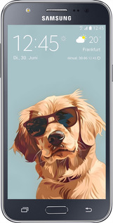 2D пластиковий чехол Пес в очках для Samsung Galaxy J5 (2015) J500H - 6381t-100 изображение 