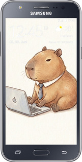 Силиконовый чехол Funny Capybara CEO Working для Samsung Galaxy J5 (2015) J500H - 6777u-100 изображение 
