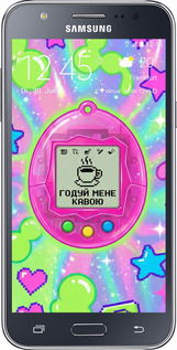 Силиконовый чехол Y2K Aesthetic Retro Pet: Годуй мене кавою для Samsung Galaxy J5 (2015) J500H - 6784u-100 изображение 