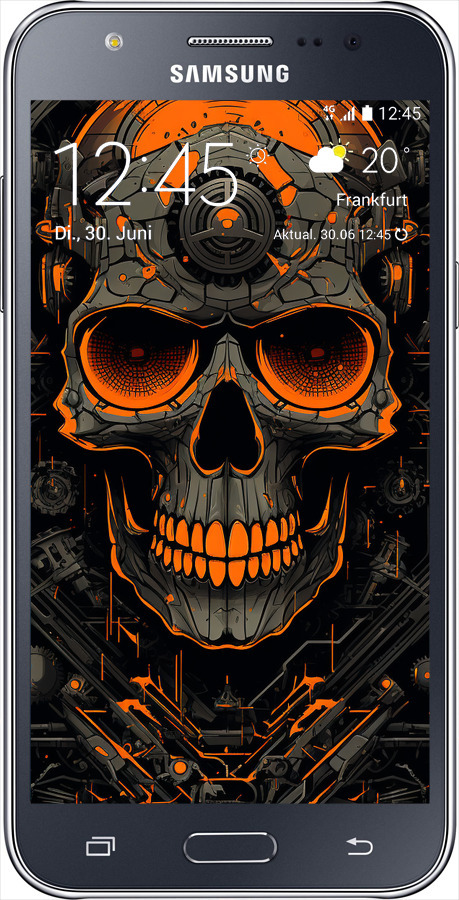 Силіконовий чехол Череп для Samsung Galaxy J5 (2015) J500H - 5952u-100 изображение 