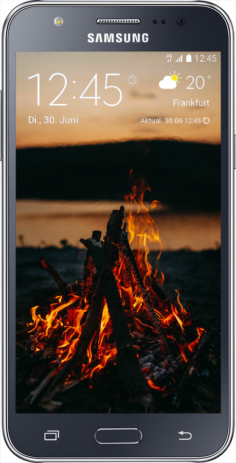 2D пластиковый чехол Огонь для Samsung Galaxy J5 (2015) J500H - 6021t-100 изображение 