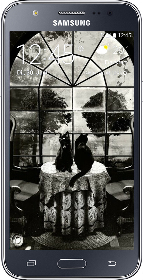 Силіконовий чехол Череп та коти для Samsung Galaxy J5 (2015) J500H - 6432u-100 изображение 