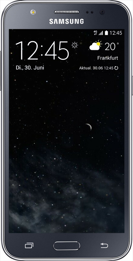 2D пластиковий чехол Нічне небо для Samsung Galaxy J5 (2015) J500H - 6451t-100 изображение 