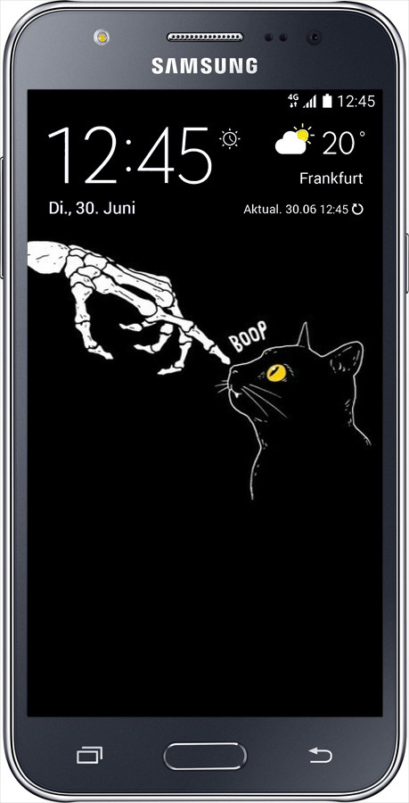 2D пластиковый чехол Кошка для Samsung Galaxy J5 (2015) J500H - 6505t-100 изображение 