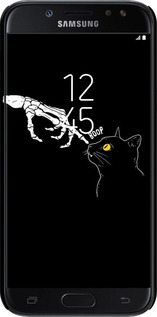 3D пластиковый матовый чехол Кошка для Samsung Galaxy J5 J530 (2017) - 6505m-795 изображение 