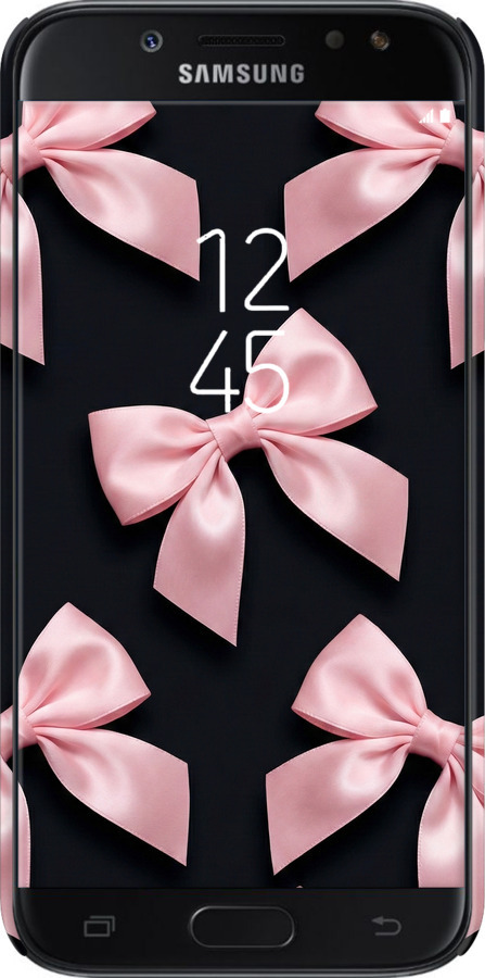 3D пластиковий матовий чехол Coquette Ribbons Dark Coquette для Samsung Galaxy J5 J530 (2017) - 6767m-795 изображение 