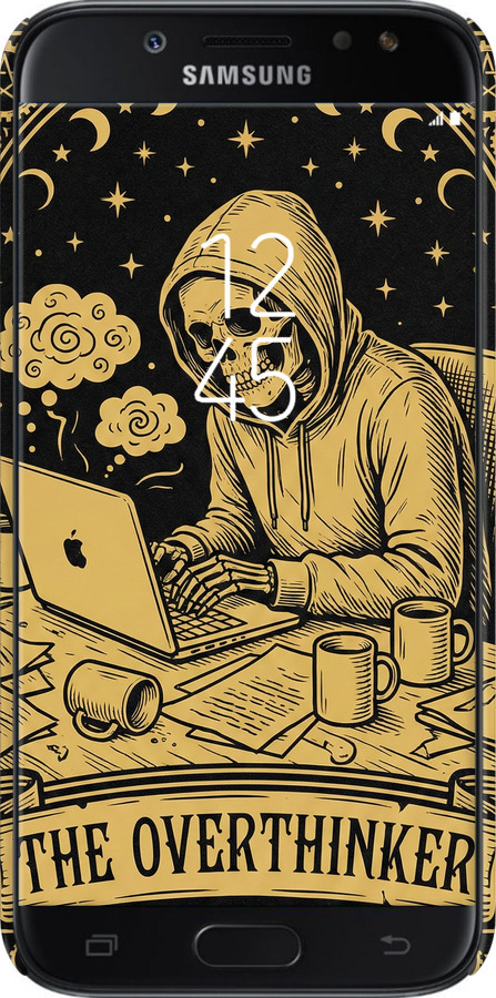 3D пластиковий матовий чехол The Overthinker для Samsung Galaxy J5 J530 (2017) - 6774m-795 изображение 