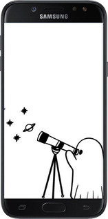 2D пластиковый чехол Привидение астроном для Samsung Galaxy J5 J530 (2017) - 6444t-795 изображение 