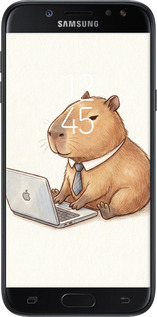 2D пластиковый чехол Funny Capybara CEO Working для Samsung Galaxy J5 J530 (2017) - 6777t-795 изображение 
