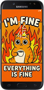 Силіконовий чехол Funny Cat для Samsung Galaxy J5 J530 (2017) - 6786u-795 изображение 