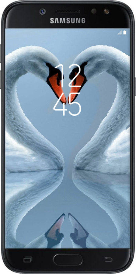 2D пластиковий чехол Лебеді для Samsung Galaxy J5 J530 (2017) - 6007t-795 изображение 