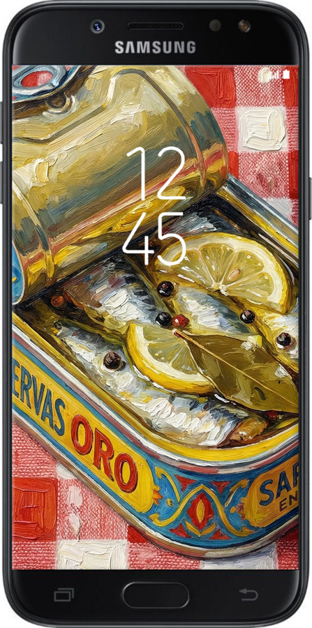 Силиконовый чехол Vintage Sardine Tin Phone для Samsung Galaxy J5 J530 (2017) - 6772u-795 изображение 