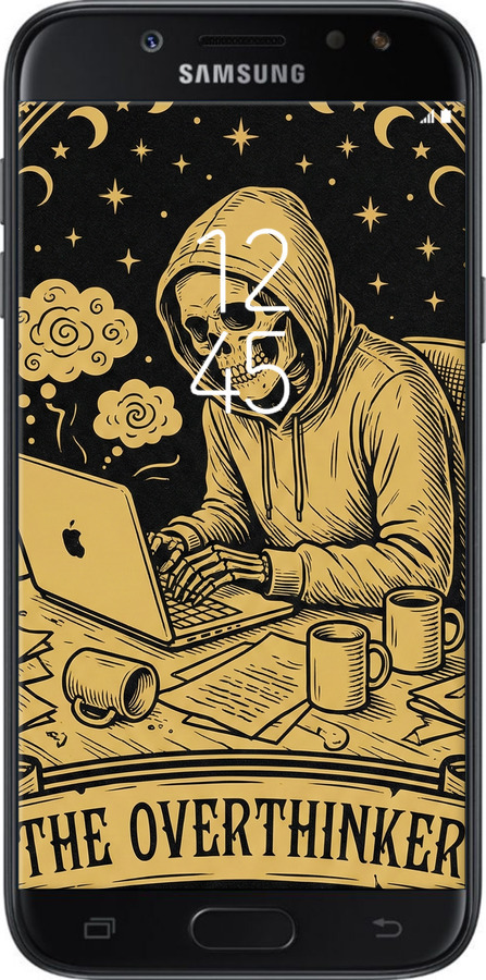 2D пластиковый чехол The Overthinker для Samsung Galaxy J5 J530 (2017) - 6774t-795 изображение 