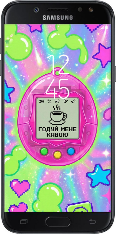 2D пластиковый чехол Y2K Aesthetic Retro Pet: Годуй мене кавою для Samsung Galaxy J5 J530 (2017) - 6784t-795 изображение 