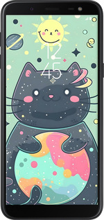 TPU чехол Милый котик для Samsung Galaxy J6 2018 - 6364b-1486 изображение 