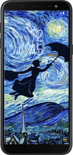TPU чехол С изображением Мэри Поппинс «Звездная ночь» для Samsung Galaxy J6 2018 - 6487b-1486 изображение 