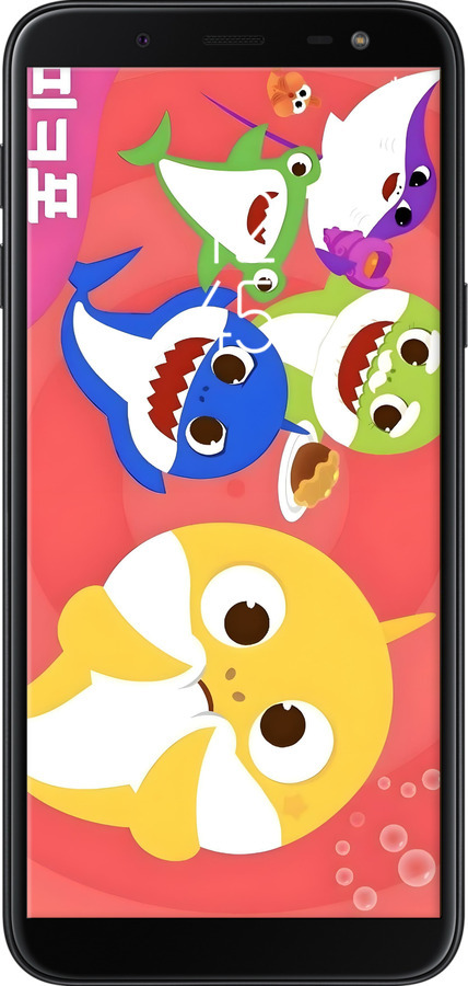 TPU чехол Бейби Шаркс для Samsung Galaxy J6 2018 - 6305b-1486 изображение 