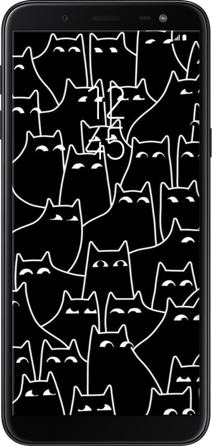 TPU чехол С изображением кошек для Samsung Galaxy J6 2018 - 6470b-1486 изображение 