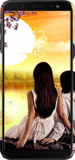 3D пластиковый матовый чехол Sunset для Samsung Galaxy J6 2018 - 6607m-1486 изображение 