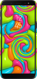 3D пластиковый матовый чехол Y2K Jelly Dream для Samsung Galaxy J6 2018 - 6780m-1486 изображение 