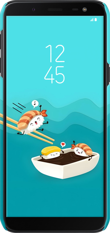 3D пластиковый матовый чехол Суши для Samsung Galaxy J6 2018 - 6354m-1486 изображение 