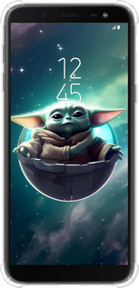 Силикон с усиленными углами чехол Малышь йода для Samsung Galaxy J6 2018 - 6294sp-1486 изображение 