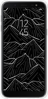 Силикон с усиленными углами чехол С изображением Темных гор для Samsung Galaxy J6 2018 - 6489sp-1486 изображение 