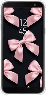 Силикон с усиленными углами чехол Coquette Ribbons Dark Coquette для Samsung Galaxy J6 2018 - 6767sp-1486 изображение 