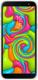 Силикон с усиленными углами чехол Y2K Jelly Dream для Samsung Galaxy J6 2018 - 6780sp-1486 изображение 