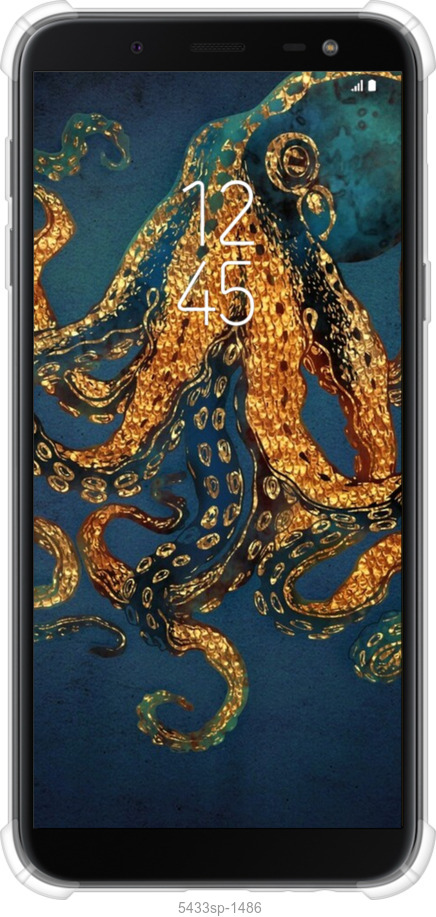 Силіконовий протиударний с посиленими кутами чехол № 5433 для Samsung Galaxy J6 2018 - 5433sp-1486 изображение 