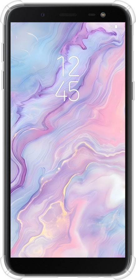 Силикон с усиленными углами чехол Нежный мрамор для Samsung Galaxy J6 2018 - 6310sp-1486 изображение 