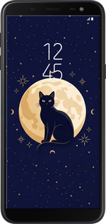 2D пластиковый чехол Cute Cat Celestial/Witchy для Samsung Galaxy J6 2018 - 6787t-1486 изображение 
