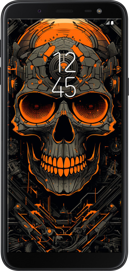 2D пластиковий чехол Череп для Samsung Galaxy J6 2018 - 5952t-1486 изображение 