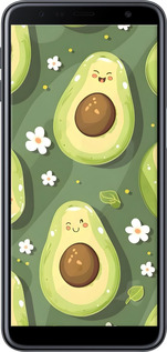 TPU чехол Авокадо для Samsung Galaxy J6 Plus 2018 - 6380b-1586 изображение 