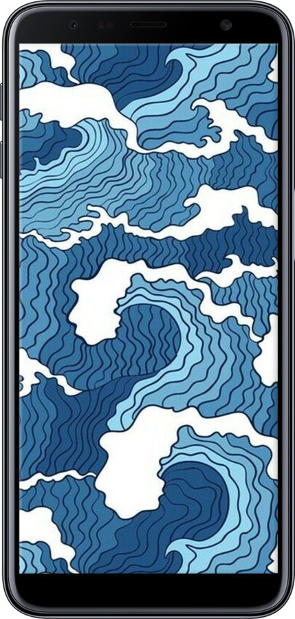 TPU чехол Абстрактный рисунок морских волн для Samsung Galaxy J6 Plus 2018 - 6538b-1586 изображение 