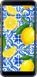 3D пластиковый матовый чехол Grocery Girl Italian Summer для Samsung Galaxy J6 Plus 2018 - 6766m-1586 изображение 