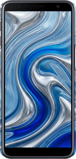 3D пластиковый матовый чехол Liquid Chrome для Samsung Galaxy J6 Plus 2018 - 6781m-1586 изображение 