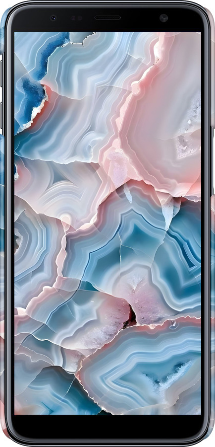 3D пластиковий матовий чехол Мрамор для Samsung Galaxy J6 Plus 2018 - 6306m-1586 изображение 