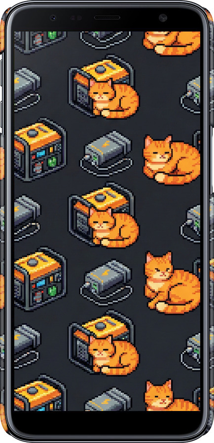 3D пластиковый матовый чехол Autonomous Zone для Samsung Galaxy J6 Plus 2018 - 6771m-1586 изображение 