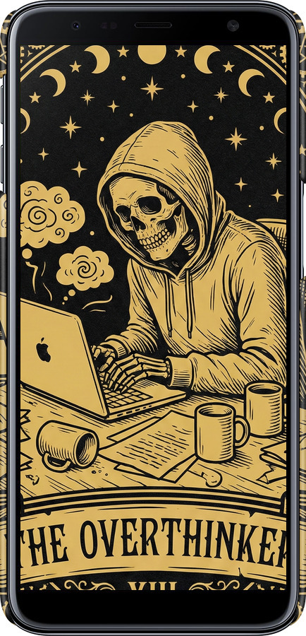 3D пластиковий матовий чехол The Overthinker для Samsung Galaxy J6 Plus 2018 - 6774m-1586 изображение 