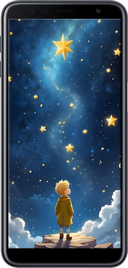 2D пластиковый чехол Маленький принц для Samsung Galaxy J6 Plus 2018 - 6326t-1586 изображение 