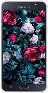 Силикон с усиленными углами чехол Сад и розы для Samsung Galaxy J7 (2016) J710F - 6483sp-263 изображение 