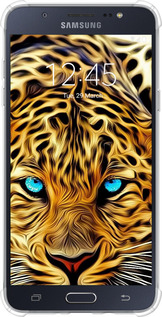 Силіконовий протиударний с посиленими кутами чехол Леопард для Samsung Galaxy J7 (2016) J710F - 6611sp-263 изображение 