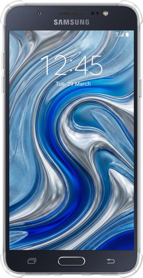 Силикон с усиленными углами чехол Liquid Chrome для Samsung Galaxy J7 (2016) J710F - 6781sp-263 изображение 