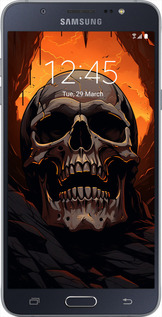 Силиконовый чехол Череп в пещере для Samsung Galaxy J7 (2016) J710F - 5959u-263 изображение 