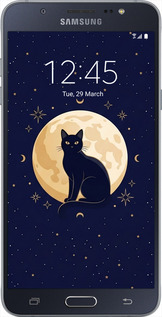 Силиконовый чехол Cute Cat Celestial/Witchy для Samsung Galaxy J7 (2016) J710F - 6787u-263 изображение 