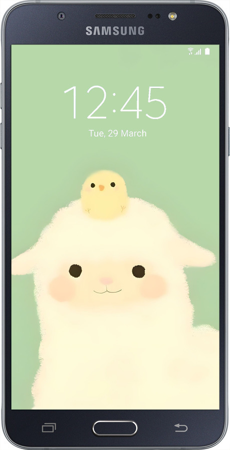 Силиконовый чехол Барашек и ципленок для Samsung Galaxy J7 (2016) J710F - 6369u-263 изображение 