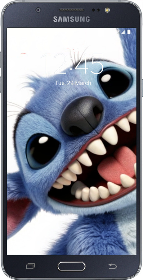 Силиконовый чехол Стич для Samsung Galaxy J7 (2016) J710F - 6684u-263 изображение 